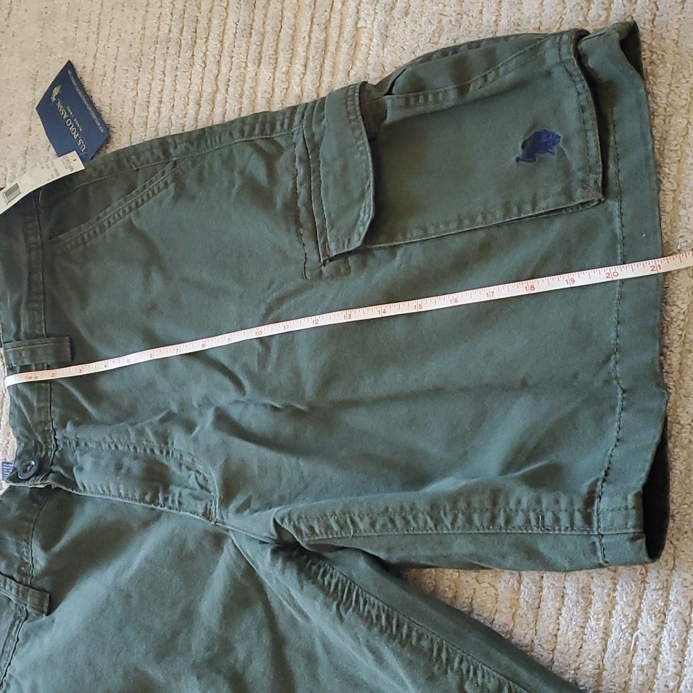 NWT U.S. Polo Assn. Green Cargo Shorts - Picture 11 of 11